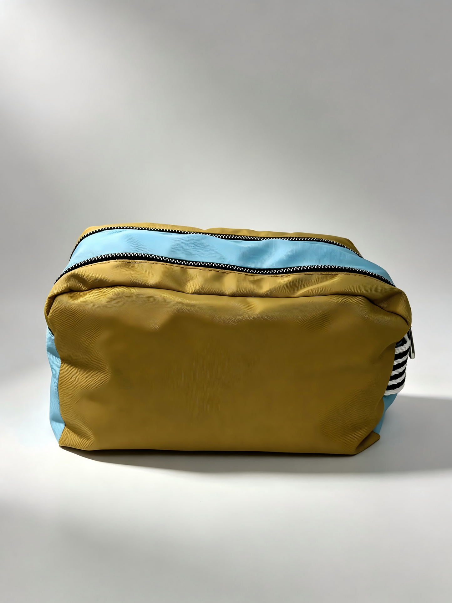 Colorblock Waterproof Nylon Toiletry Travel Pouch Bag