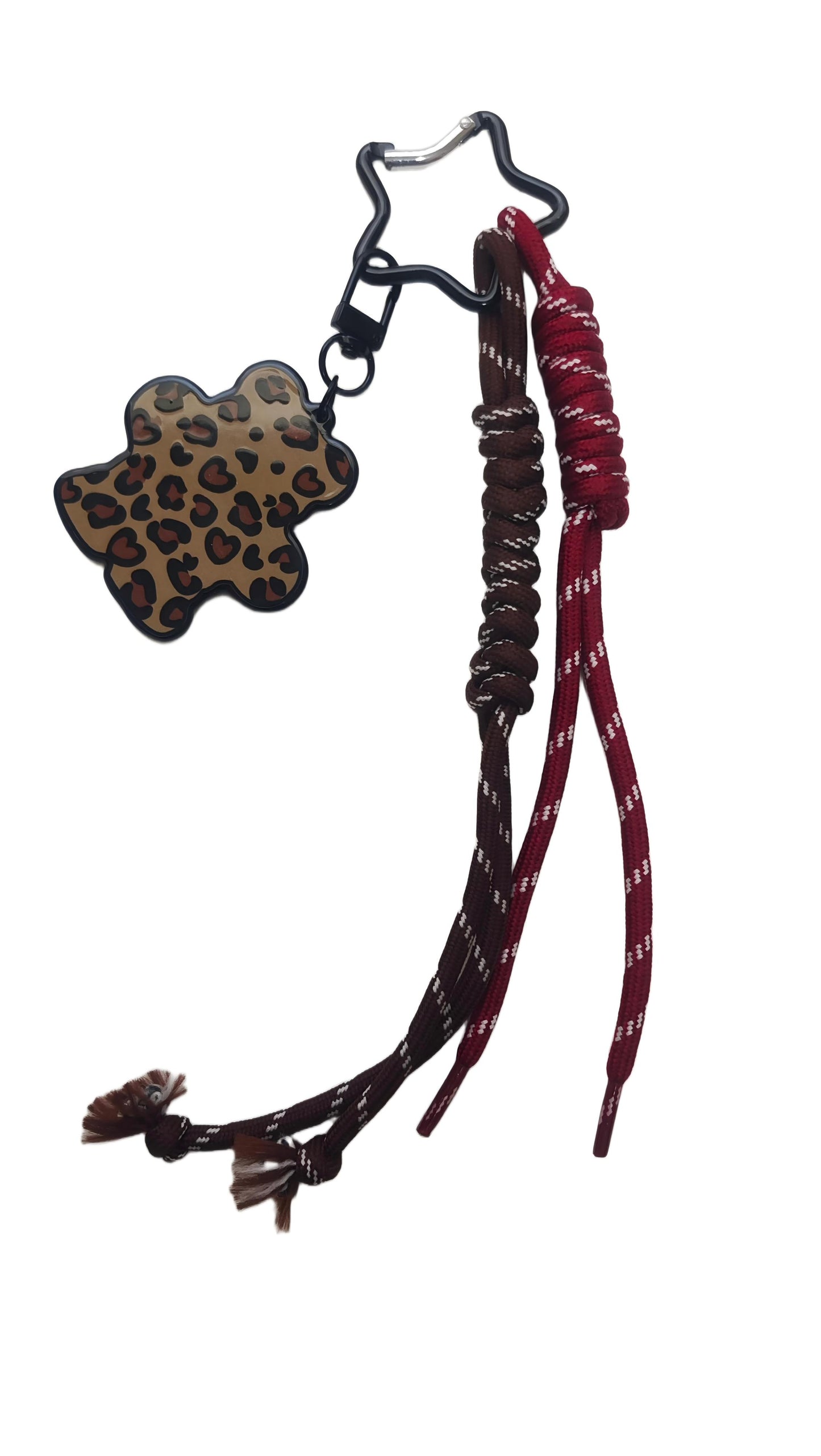 Leopard Print Mini Bag & Bear Bag Charm Keychain
