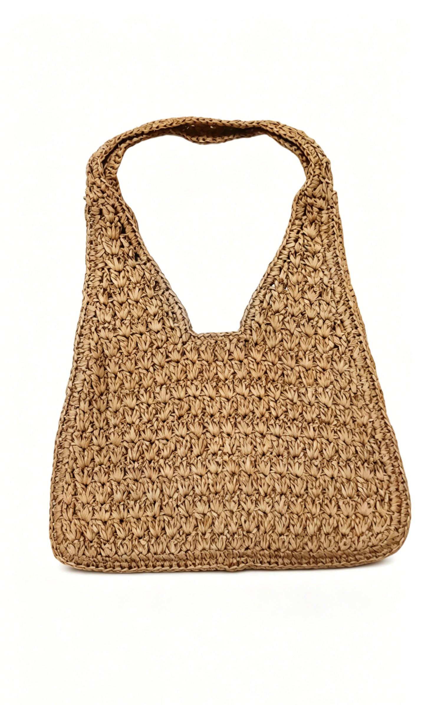 Casual Woven Straw Hobo Underarm Bag