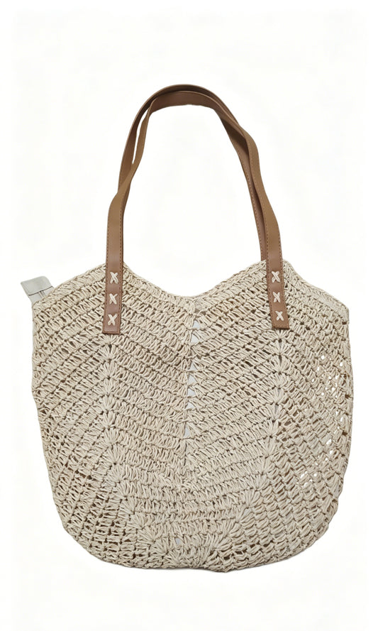 Hollow Out Boho Straw Woven Shoulder Bag