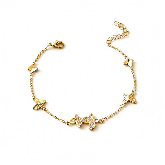 CZ Butterfly Bracelet